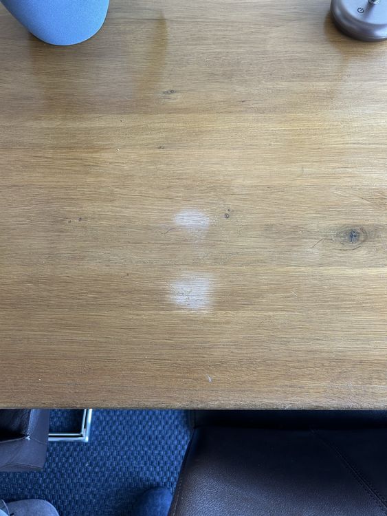 Massiver Holzesstisch aus Eiche mit Stühlen 6