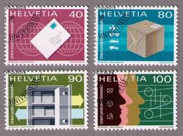 1976_D X10-13_Weltpostverein UPU_Brief-/Paket-/Geldpost_ET !