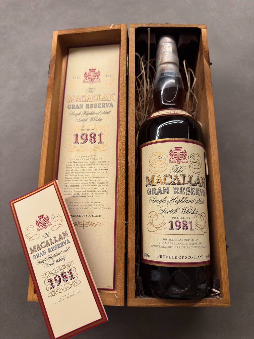 Macallan Bevande alcoliche: THE MACALLAN GRAN RESERVA 1981 – Usato da Heimberg venduto da familiaschoeni