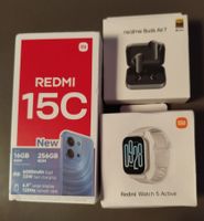 Xiaomi Redmi 15C + Realme Buds Air 7 + Redmi watch 5 Active