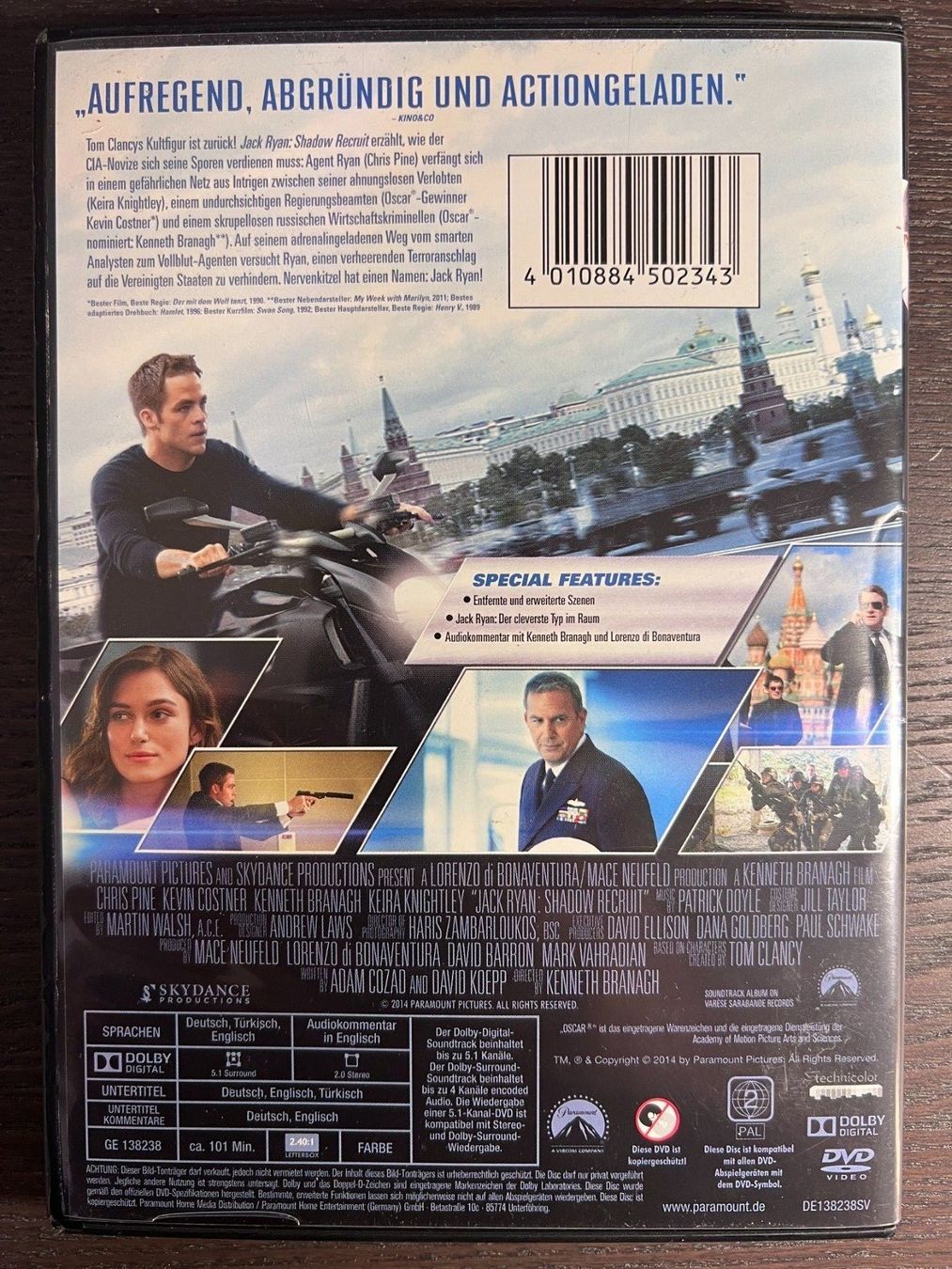 Tous les DVDs: Jack Ryan - Shadow Recruit – D'occasion à Zürich par FilmFreunde 1