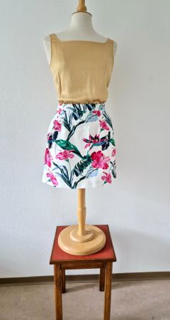 TOMMY HILFIGER 6 S 36 ROCK JUPE FLORAL TOP zu bluse tunika