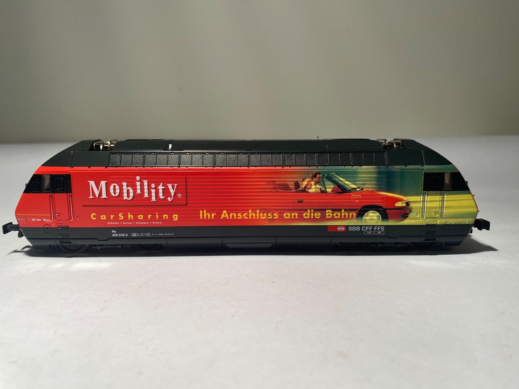 Hag Modellini di ferrovie: HAG  E-Lok RE460 SBB MOBILITY, DC Analog – Usato da Buchrain venduto da Modellbahn11 2