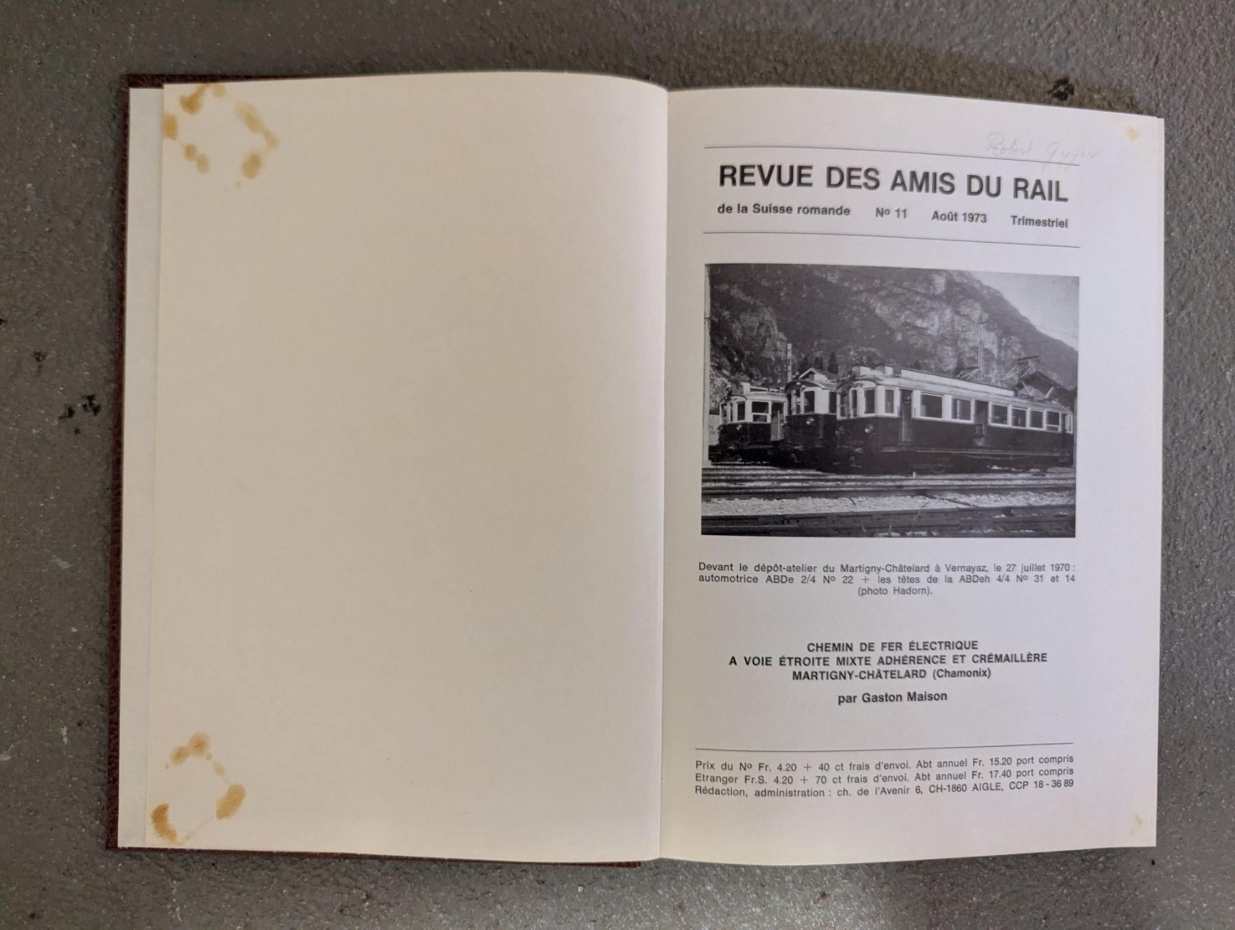 Libri: 7 volumes de chemins de fer. – Usato da montcherand venduto da Niollu 6