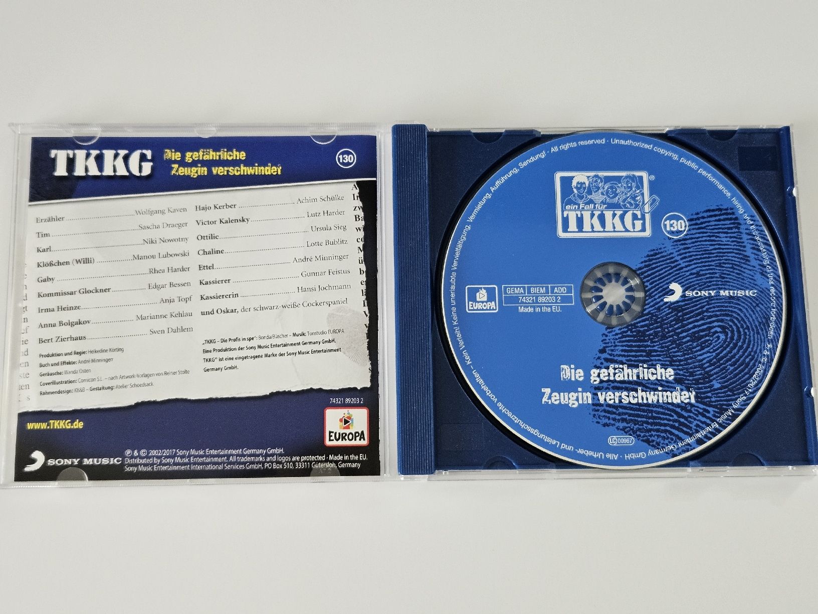 CD: TKKG CD Die gefährliche Zeugin verschwindet – Usato da Oberdorf BL venduto da BaldenEagle 1