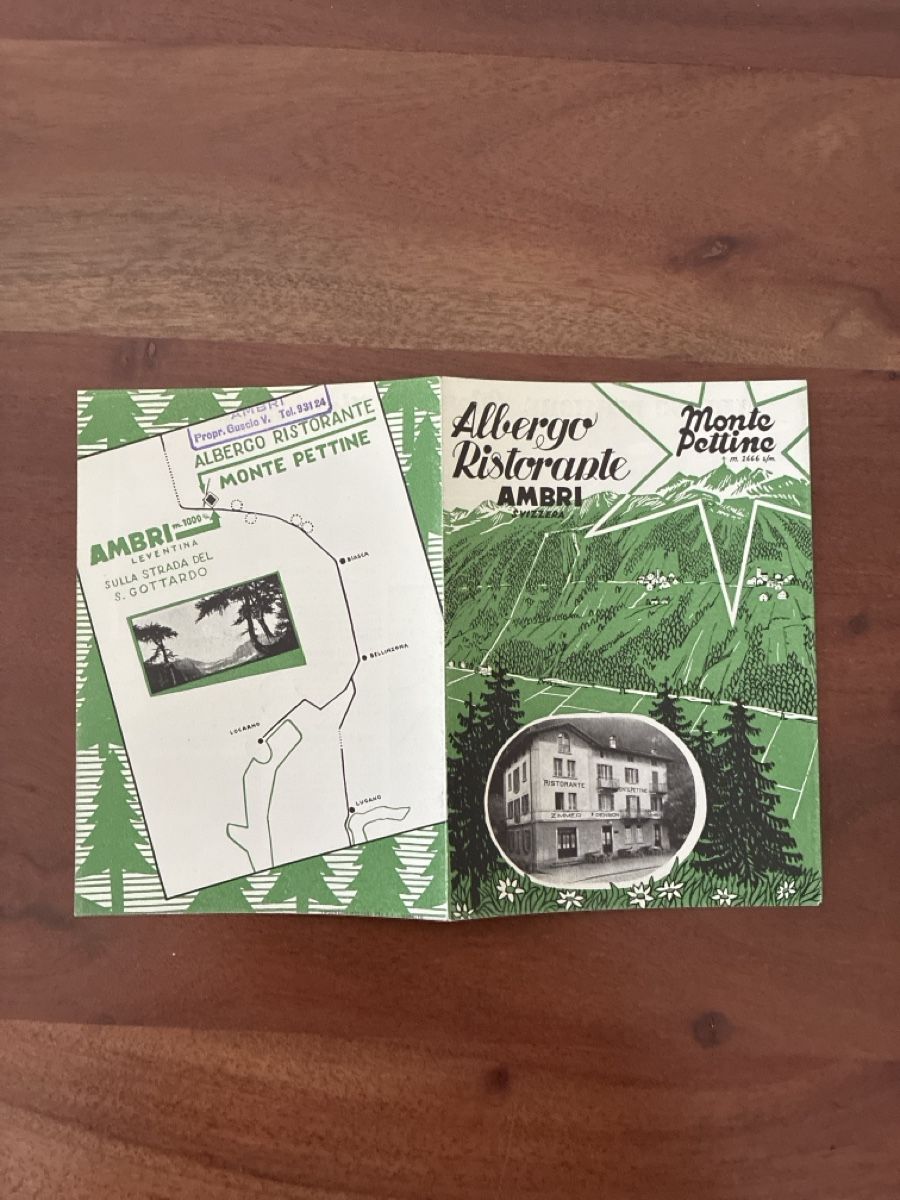 Cartoline postali: 10 Ansichtskarten Schweiz von Ambri & 6 Prospekte TI – Usato da Oftringen venduto da Cla.vD.74 6