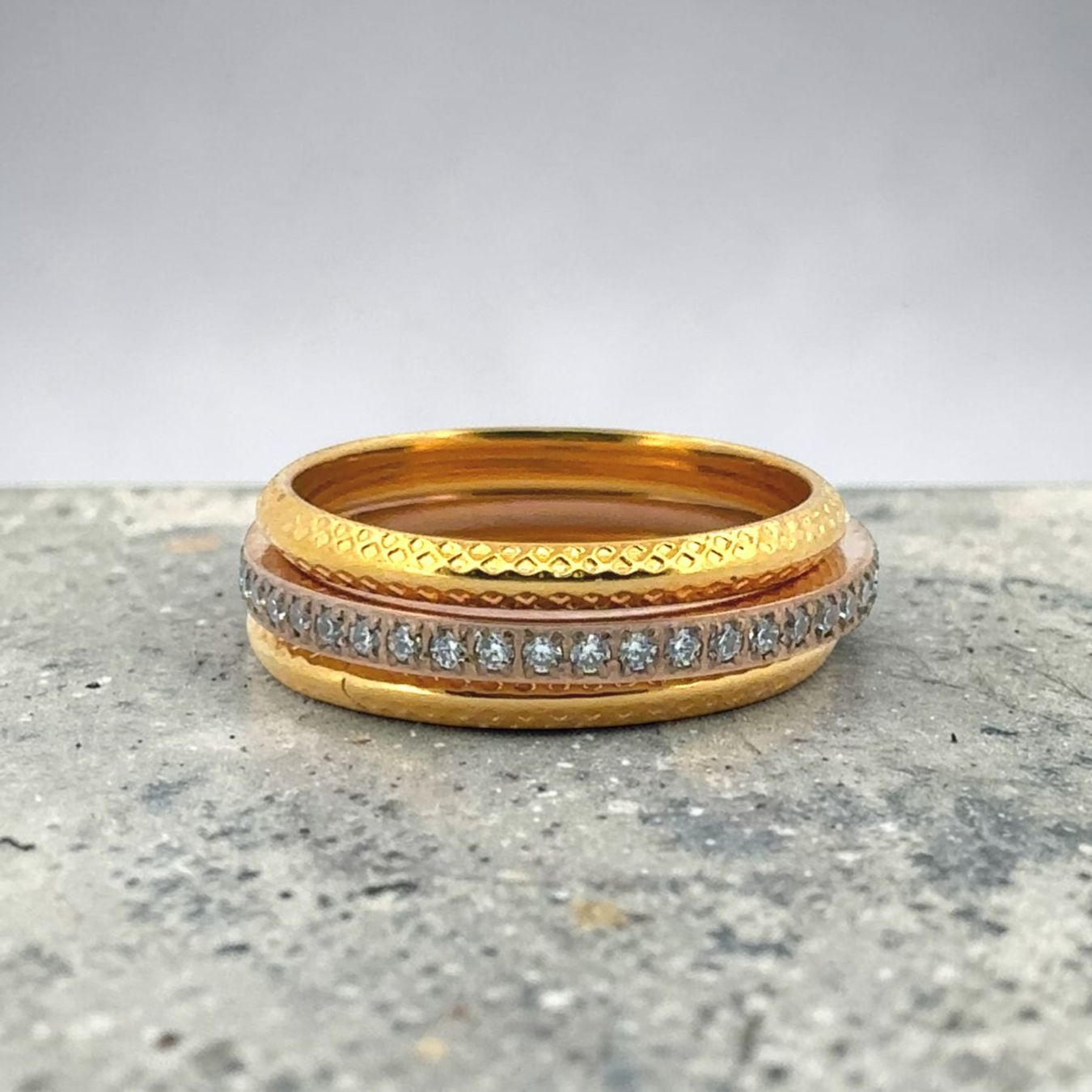 Olga Ribler Bagues: Edelstahl  Ring Set Grösse 52 – Neuf (Voir description) à Luzern par Schmuckoutlet