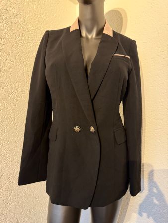 Koreanisc Blazer schwarz mit Silberner Metallknopf Gr M Top