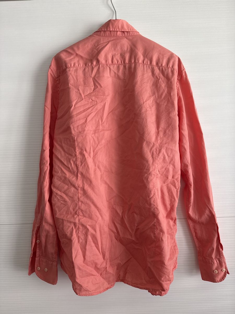 Massimo Dutti Camicie: Massimo Dutti, Sommerliches Herrenhemd in Lachsfarbe – Usato da Zürich venduto da L_12 1