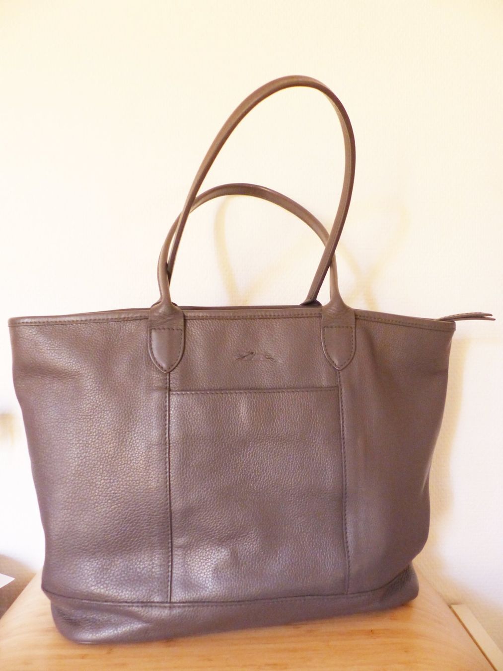 Longchamp Taschen für Damen: Longchamp Shopper Leder grau - besser als Le Pliage – Neu (gemäss Beschreibung) aus Feldis/Veulden von vademecum