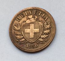 1850 2 Rappen -unz