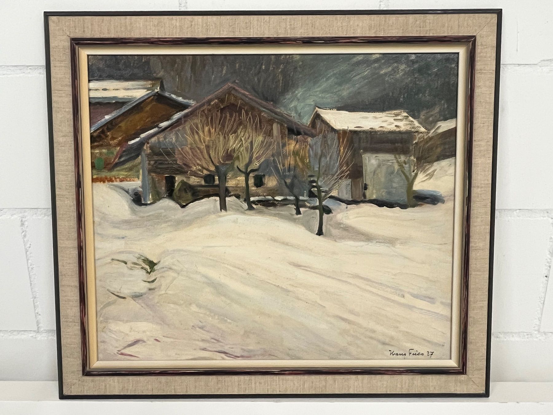 Dipinti: Hans Fries 1937 Original Gemälde – Usato da Basel venduto da PAUL_ART