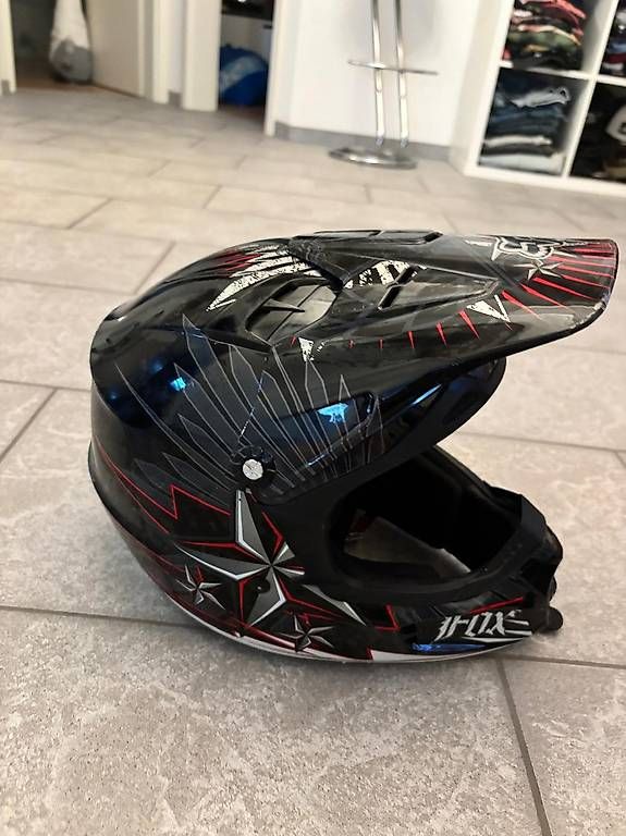 Fox Caschi & visiere: Fox Cross / BMX Kinder Helm – Usato da Grenchen venduto da sch_p6ll