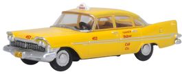 Plymouth  1959 Yellow Cab Oxford Diecast H0 1/87 Neu OVP