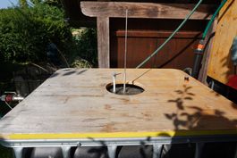 IBC Tank Abdeckung / Regal für 1000l 120 x 100 cm