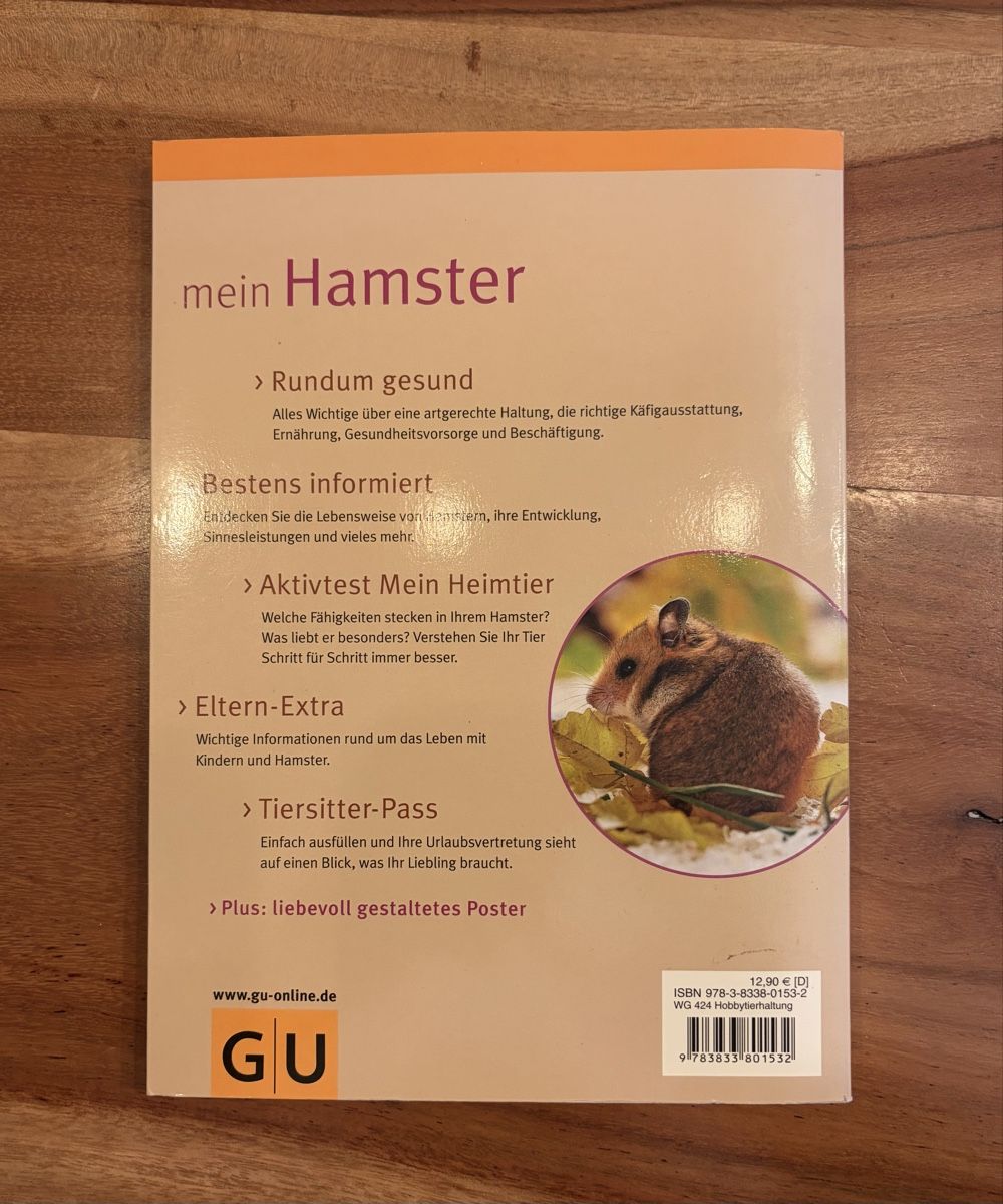 Bücher: Buch mein Hamster von Peter Fritzsche – Gebraucht aus Busswil BE von Jara97 1