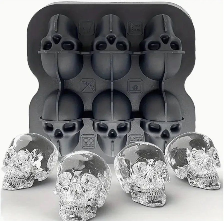 Teglie da forno: Coole Totenkopf Eiswürfelform – Nuovo e nell'imballaggio originale da Dintikon venduto da Vexi