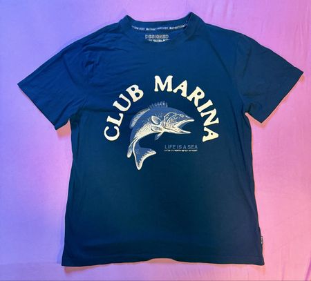 T-shirt Street One Men – "Club Marina" – Bleu Marine