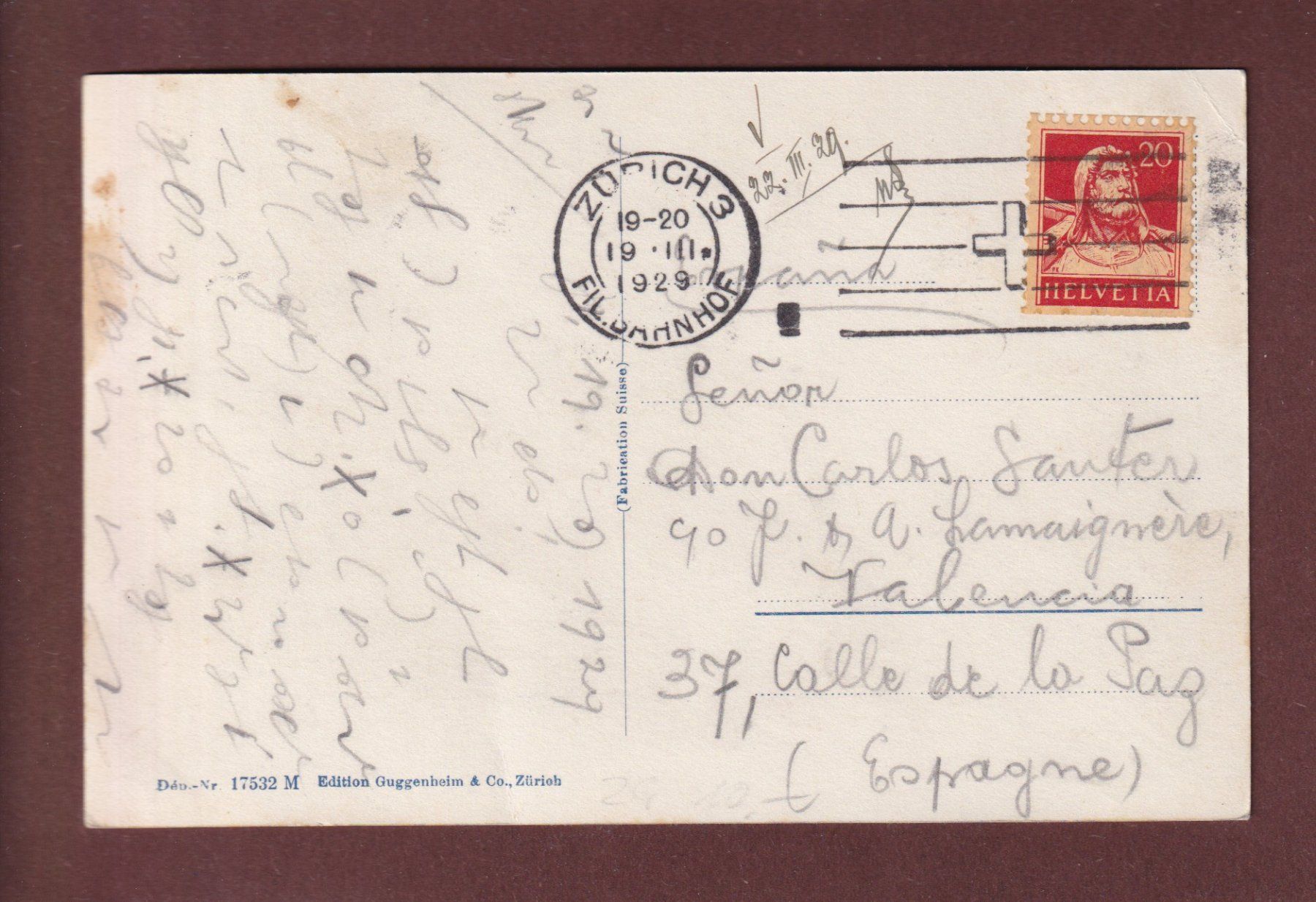 Cartes postales: ZUG - Alpenstrasse - 1929 – D'occasion à Pully par nicecards-shop 1
