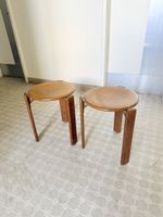2x Bruno Rey Hocker – Vintage Design – Set