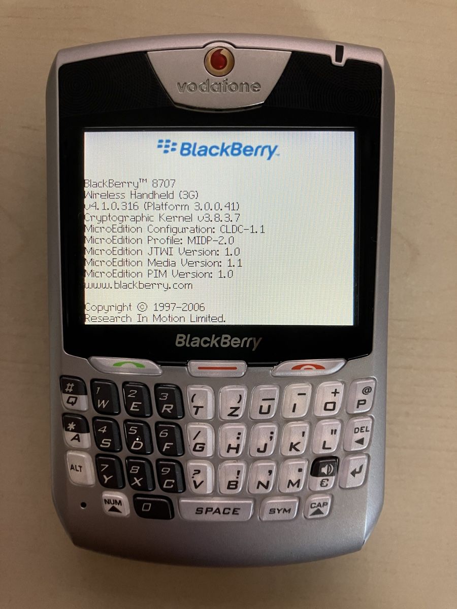 Blackberry Telefoni cellulari / Smartphones: BlackBerry 8707 - RARE! – Usato da Grenchen venduto da gabifp 2