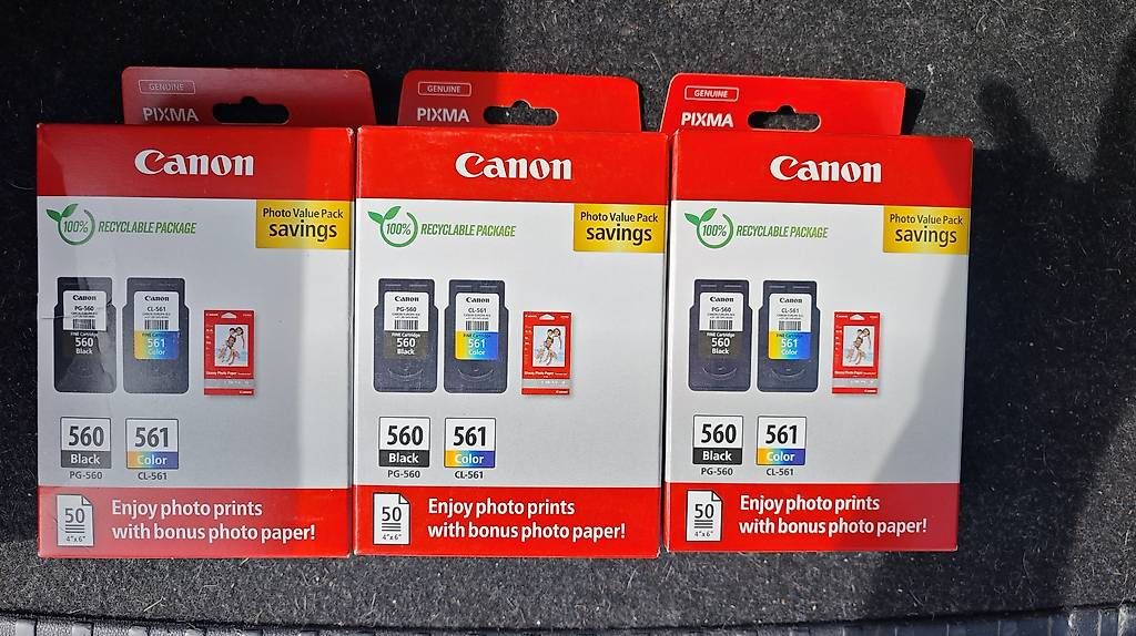 Cartucce per stampanti & toner: Canon PG560 / CL561 Multipack – Nuovo e nell'imballaggio originale da Ebikon venduto da Suricat88 1