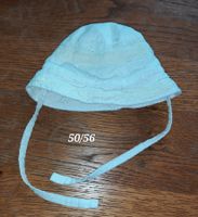Weisser Baby Sonnenhut in der Grösse 50/56