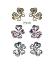 Ohrstecker mit Swarovski Elements, Herz