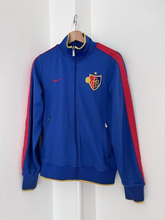 FC Basel Track Jacket Blue Red Size S Used Condition