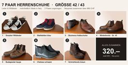 7 Paar Herrenschuhe 42 43  Made in Italy  NP über 880 CHF