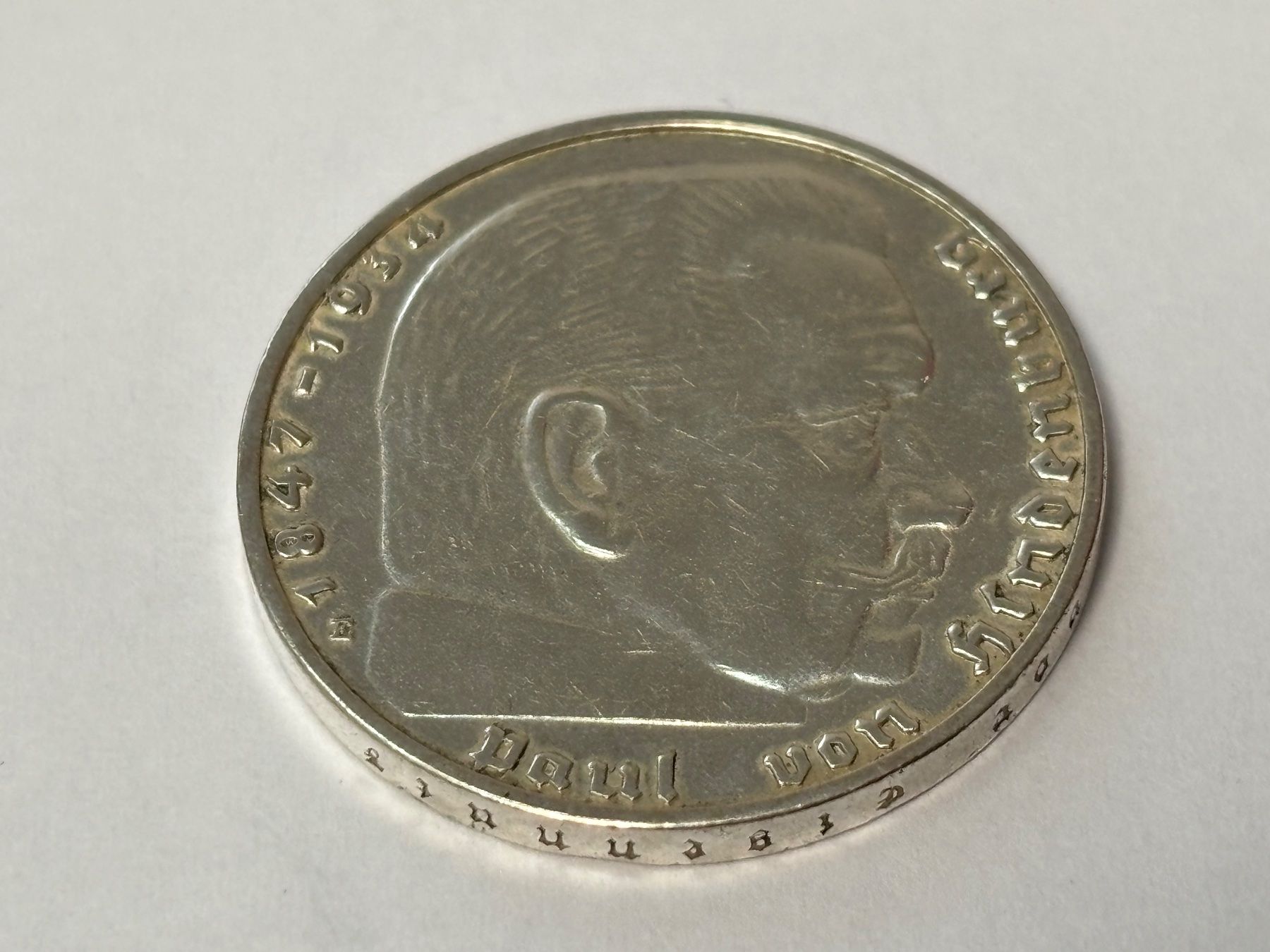 Tutti le monete: 2 Mark 1938 E Hindenburg deutsches Reich Silber – Usato da Fulenbach venduto da Foxi1266 7