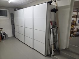 IKEA PAX Kleiderschrank 300 cm mit Glas-Schiebetüren