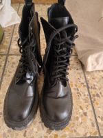 Schwarze Schnürstiefel Gr. 37-38, Winter-Style 👢❄️