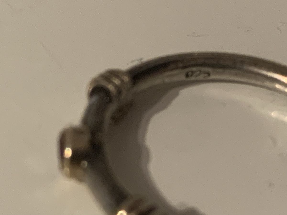 Bagues: Antiker Ring 925 Silber mit rotem Stein – D'occasion à Nunningen par mochflo 4