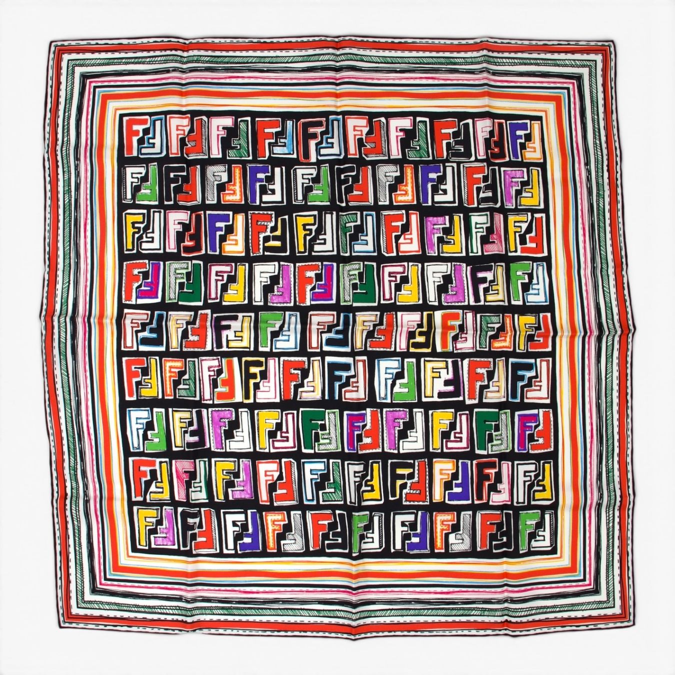 Fendi Foulard & Sciarpe: Fendi Seidentuch multicolor – Usato da Binningen venduto da Designerlabels