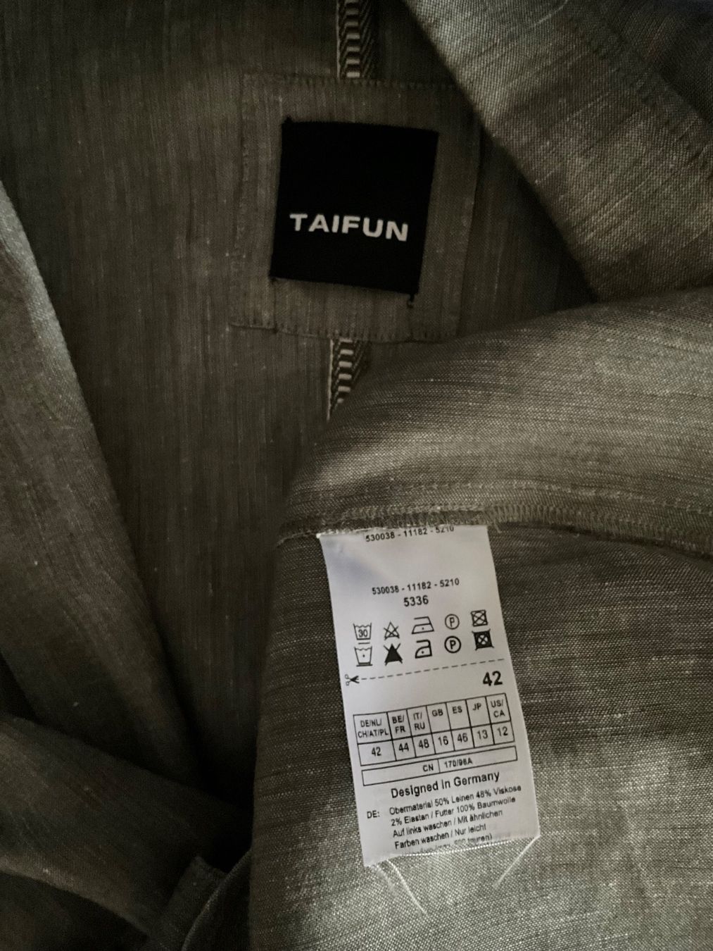 Taifun Giacche: LEINEN BLAZER TAIFUN Gr. 42 – Nuovo (secondo la descrizione) da Muri b. Bern venduto da SmuriS 3