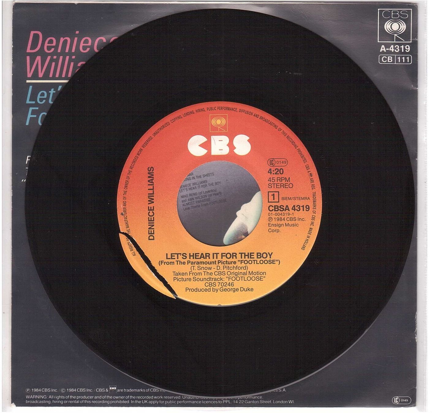 Schallplatten: Single7 Deniece Williams - let's hear it for the – Gebraucht aus Rheinau von asteng 1