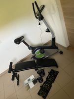 Fitnessgeraete Set Ergometer Hanteln Waage Sitzbank Abnehmba