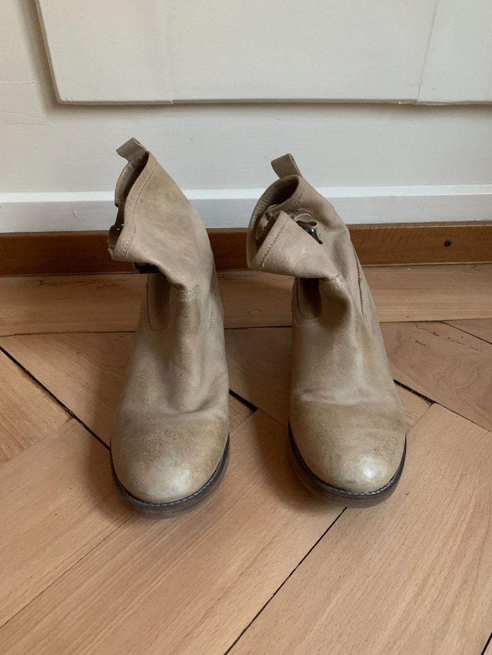 Damenschuhe: KOAH - Leder Stiefelette beige 39 – Gebraucht aus Zürich von Diazaio 1