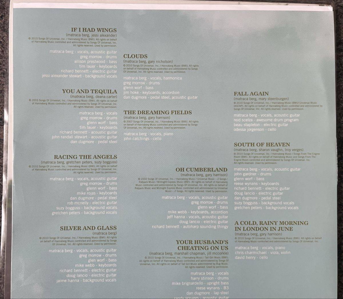 Dischi in vinile: Matraca Berg - The dreaming fields - Vinyl LP – Usato da Olten venduto da Bluespapst 5
