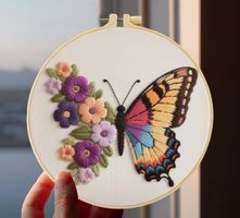 DIY-Stickerei-Set-Schmetterling-Geschenk-Dekoration-Sticken