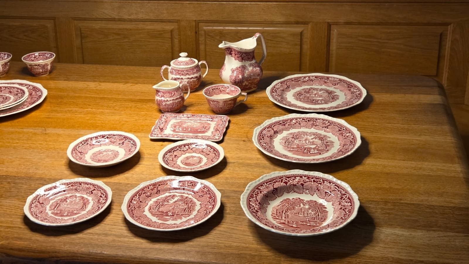 Set di piatti: Masons' Vista England rot – Nuovo (secondo la descrizione) da Detligen venduto da sonne078 1