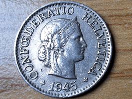 10 Rappen 1945 - RAR! - Auflage NUR 993 Tsd.!