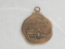 Medaille Schweiz Militär Grenzbesetzung Batterie Montagne 1