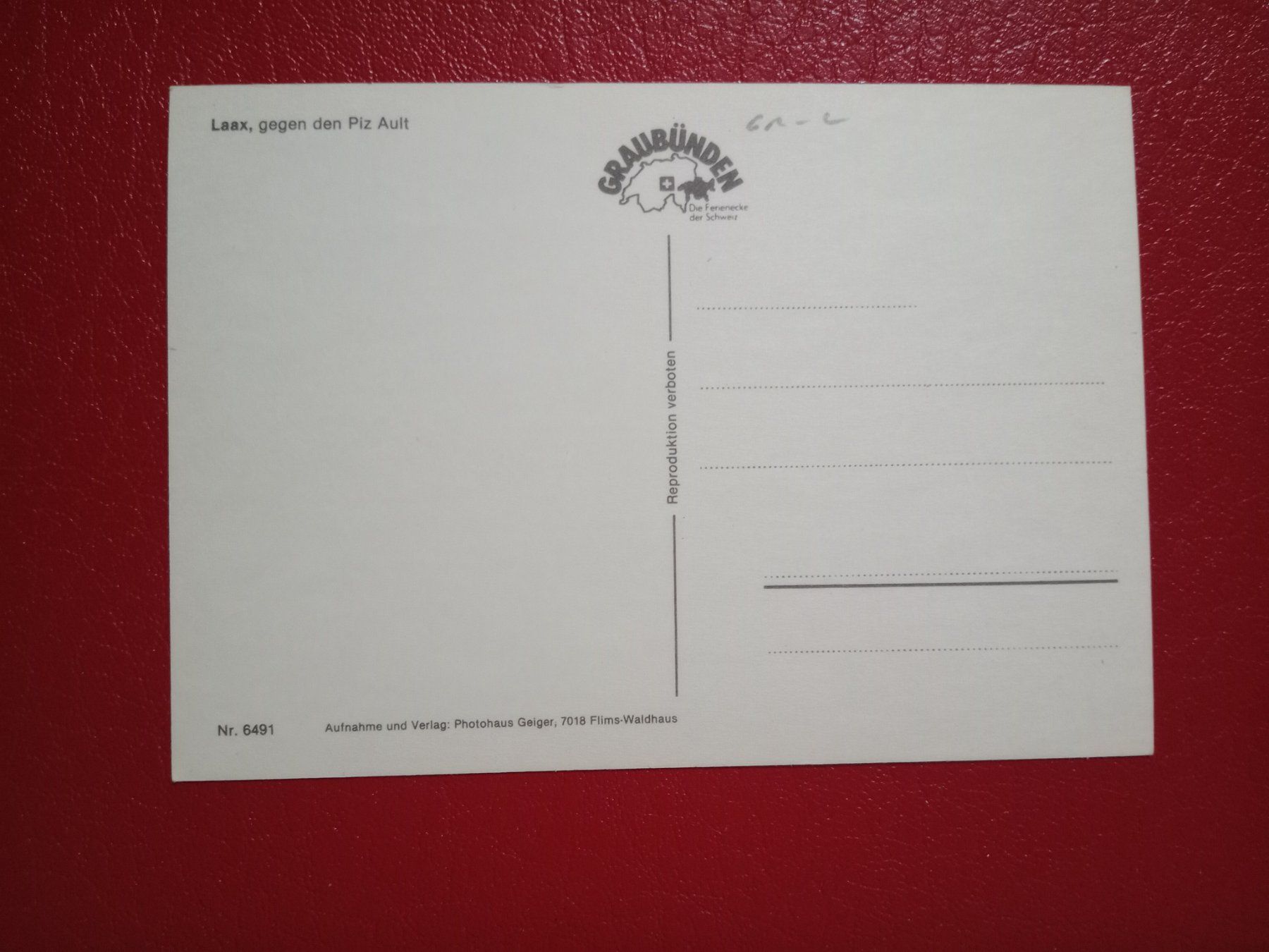 Cartoline postali: Laax Graubünden gegen den Piz Ault – Usato da Küttigen venduto da Melisch1000 1