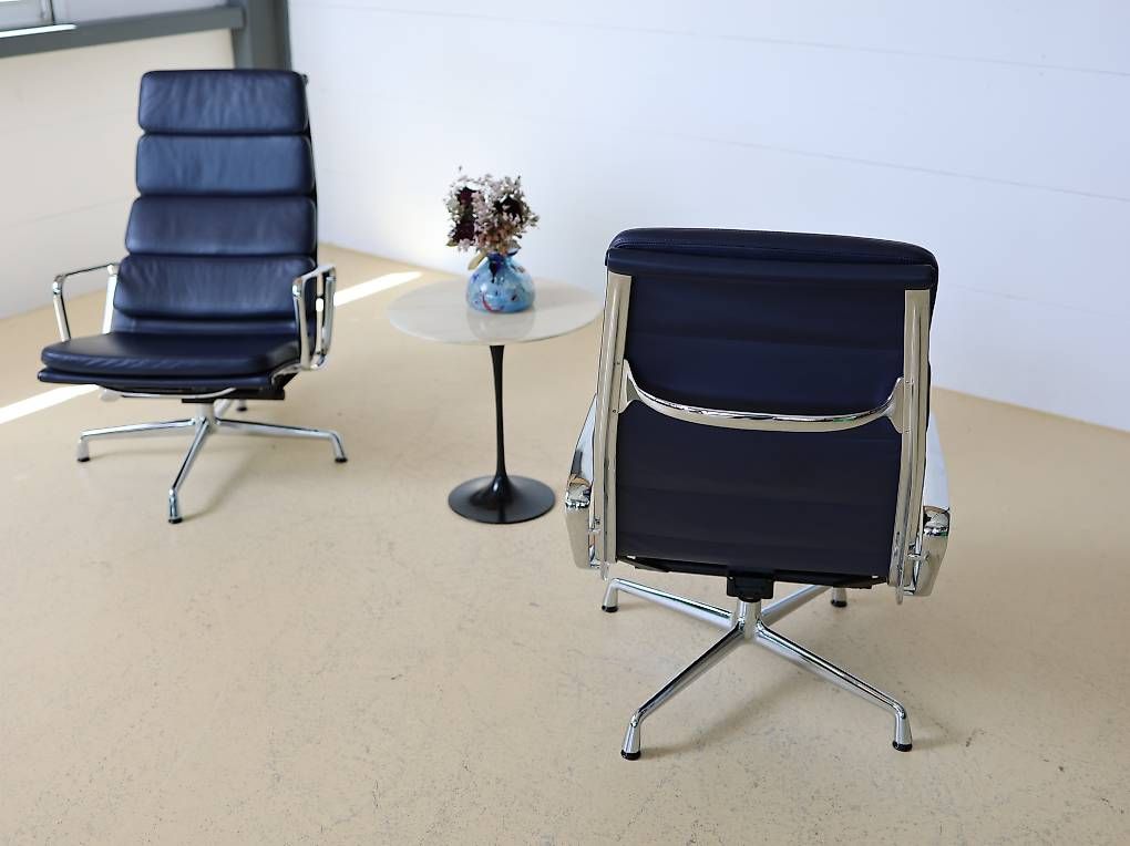 Vitra Sessel: VITRA Soft Pad Sessel EA 222 in Dunkelblauer Farbe – Gebraucht aus Meinisberg von atelier_TILIJA 5