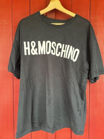 Schwarzes H&M Moschino T-Shirt Gr. L - Rarität!
