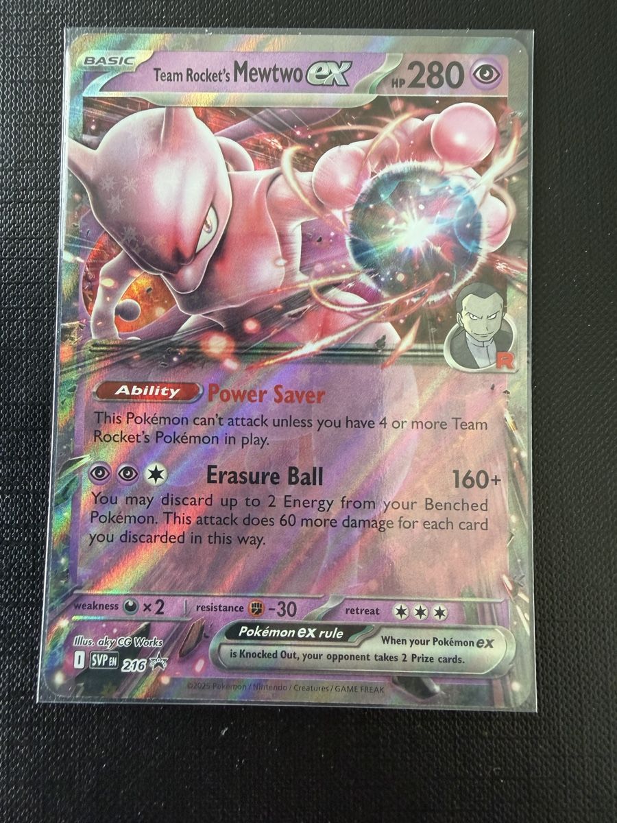 Pokémon Carte collezionabili: Team Rocket's Mewtwo ex #216 EN PROMO – Nuovo (secondo la descrizione) da Savigny venduto da Matgab94