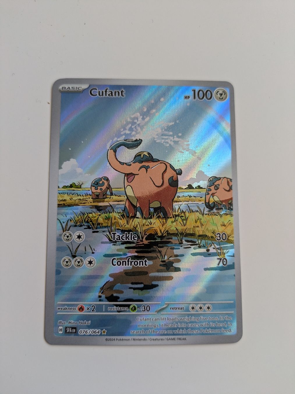 Pokémon Carte collezionabili: Cufant (Shrouded Fable)  – Nuovo (secondo la descrizione) da Hochdorf venduto da NoctisCaelum