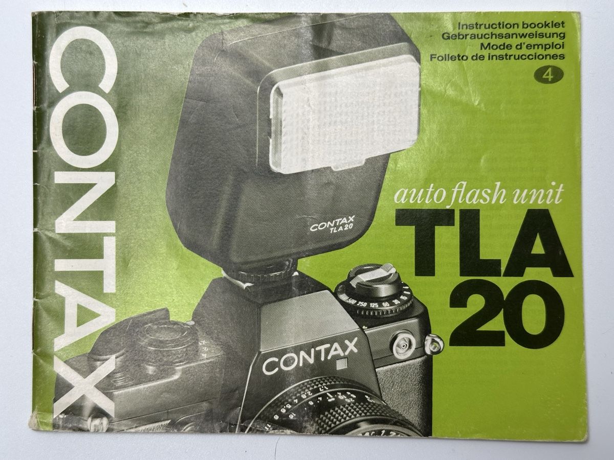Contax Flash: Contax TLA 20 Blitz Bedienungsanleitung – Usato da zuchwil venduto da solotin74